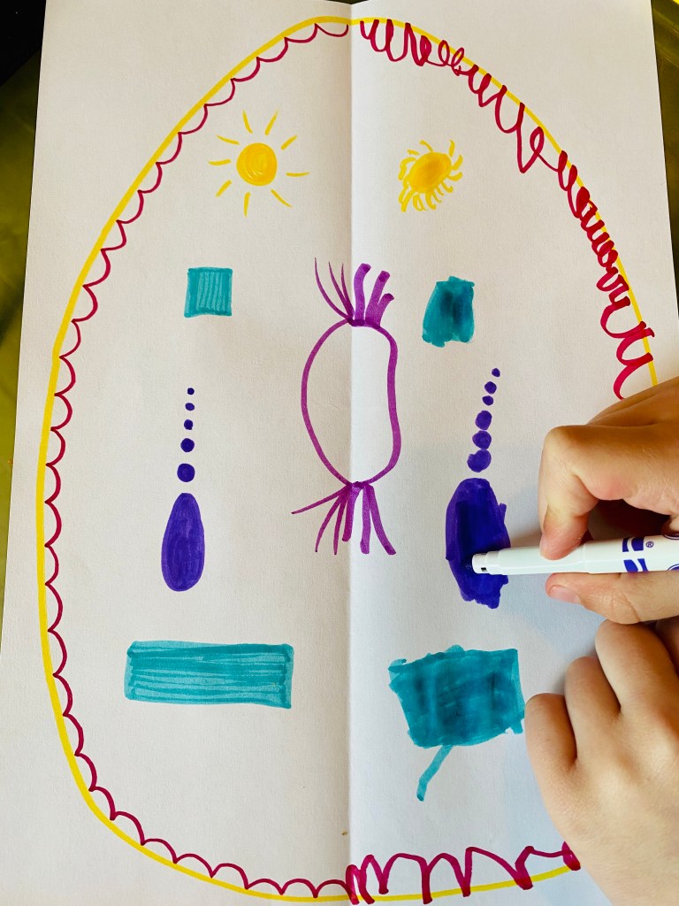 Symmetrical Easter egg activity