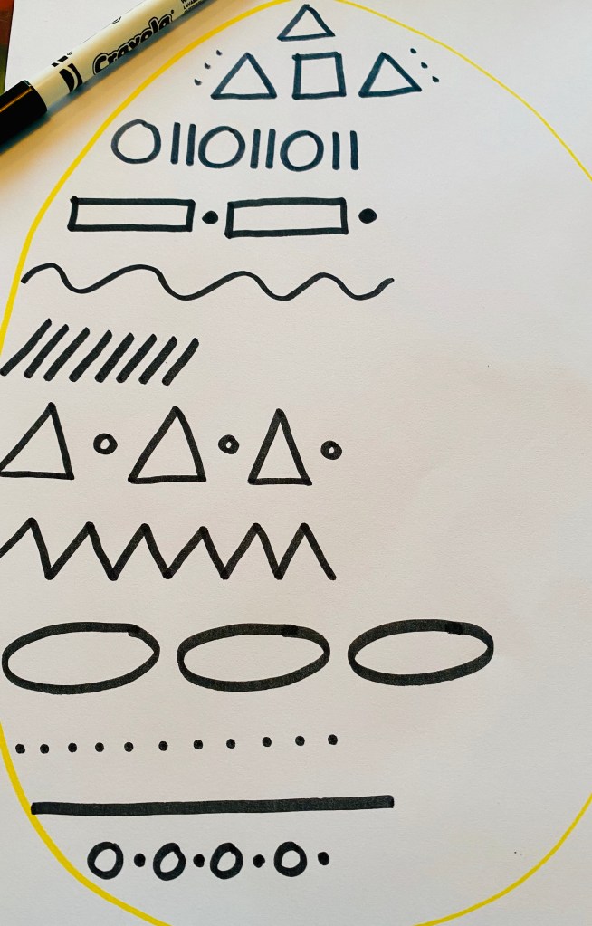 Learning about patterns using Easter egg designs